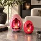 Diga Colmore luxe decorative Egg Lila- Fuchsia set-2